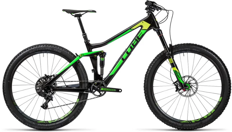 Cube Stereo 140 C:62 SL 650b Mountain Bike 2016 Carbon/Green