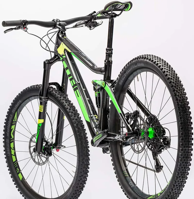 Cube Stereo 140 C:62 SL 650b Mountain Bike 2016 Carbon/Green-4