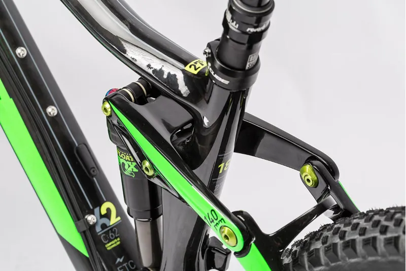 Cube Stereo 140 C:62 SL 650b Mountain Bike 2016 Carbon/Green-1