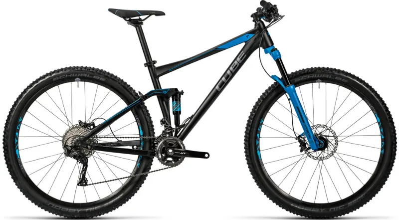 Cube Stereo 120 HPA Race 29er Mountain Bike 2016 Black/Blue