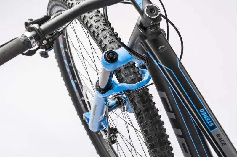 Cube Stereo 120 HPA Race 29er Mountain Bike 2016 Black/Blue-5