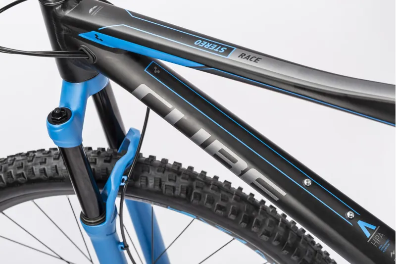 Cube Stereo 120 HPA Race 29er Mountain Bike 2016 Black/Blue-4