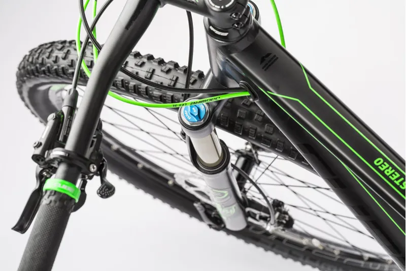 Cube Stereo 120 HPA SL 29er Mountain Bike 2016 Black/Green-1