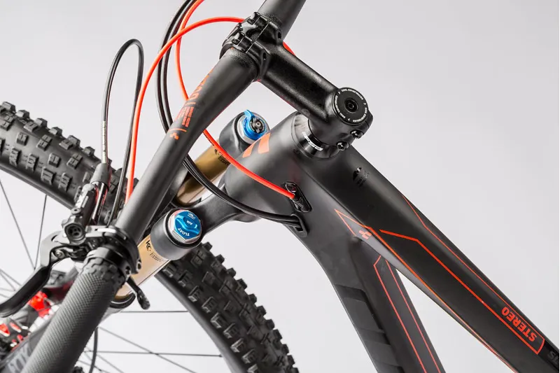 Cube Stereo 120 HPC SL 29er Mountain Bike 2016 Carbon/Red-4