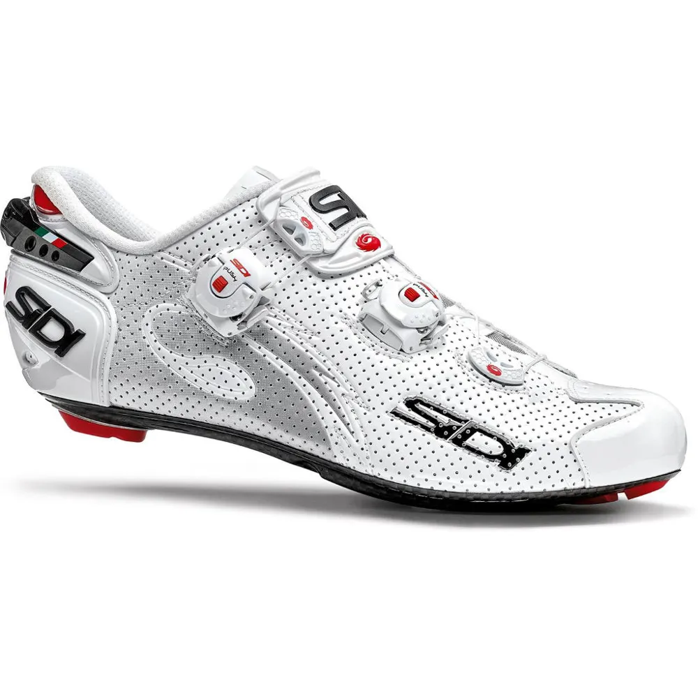 Image of Sidi Wire Carbon Air Vernice Road Shoes White/White
