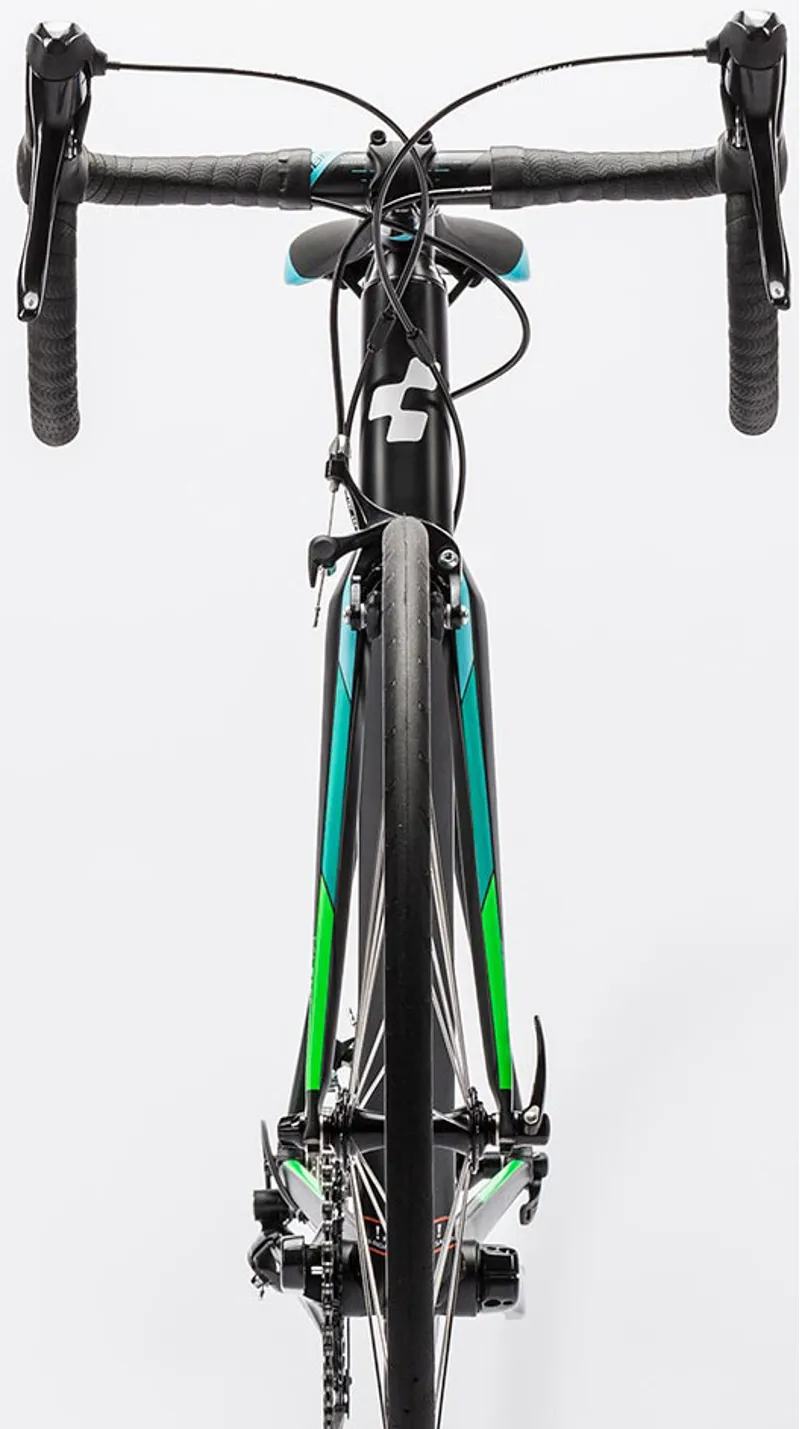 Cube Axial WLS Pro Womens Racing Road Bike 2016 Black/Green-4