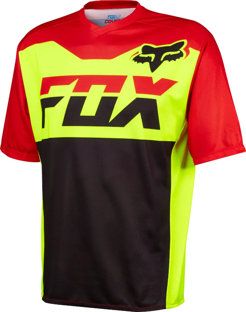 Fox Covert Short Sleeve Jersey Flo Yellow