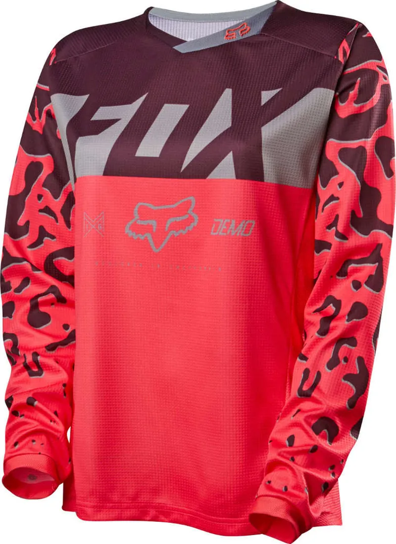 Download Fox Demo DH Long Sleeve Womens Jersey Neo Red £28.00