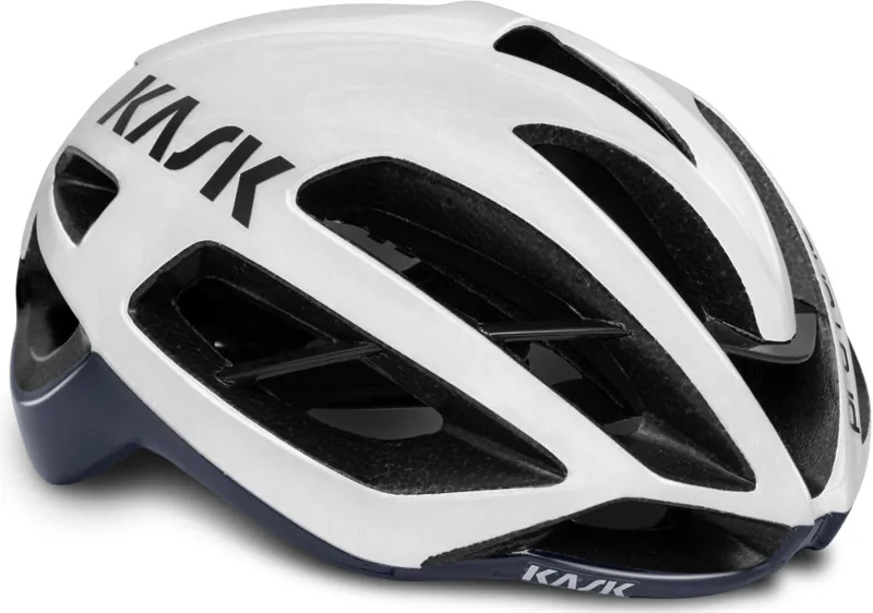 Kask Protone Road Bike Helmet White/Dark Blue
