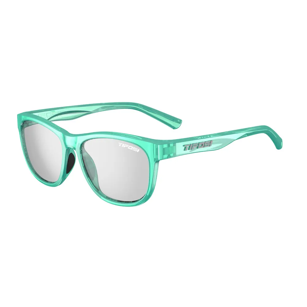 Tifosi Tifosi Swank Single Lens Sunglasses Aqua Shimmer/Smoke Fototec Lense