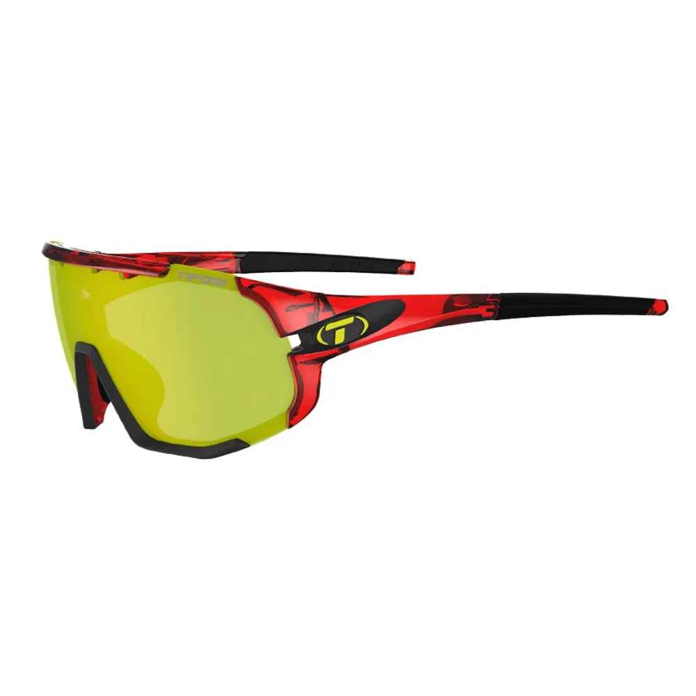 Tifosi Tifosi Sledge Interchangeable Clarion Lens Sunglasses 2020: Yellow RED/CLARION size