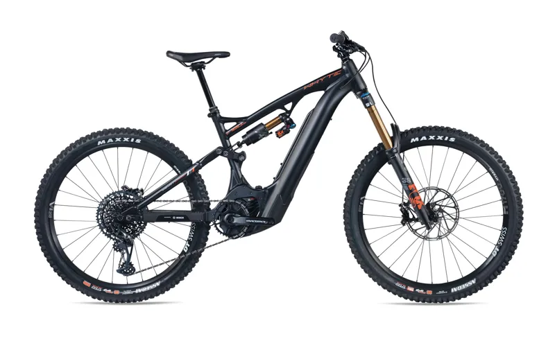 Whyte e180 RS 27.5 Electric Mountain Bike 2022 Matt Black /Orange/Grey-1