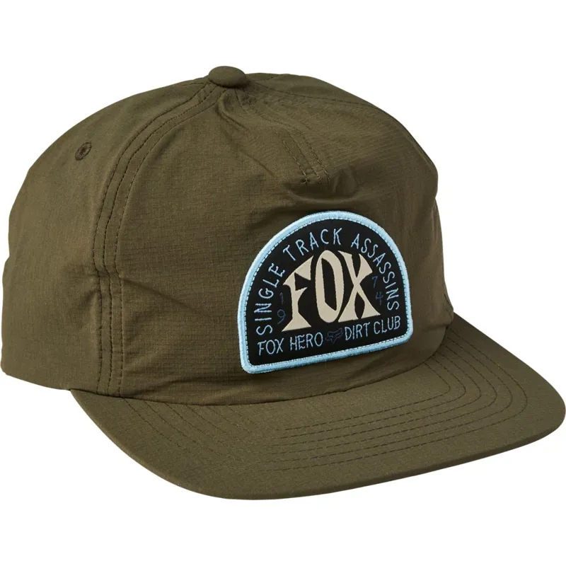 Fox Single Track Snapback Hat Dark Fatigue