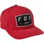 Fox Badge Flexfit Hat Chili Red