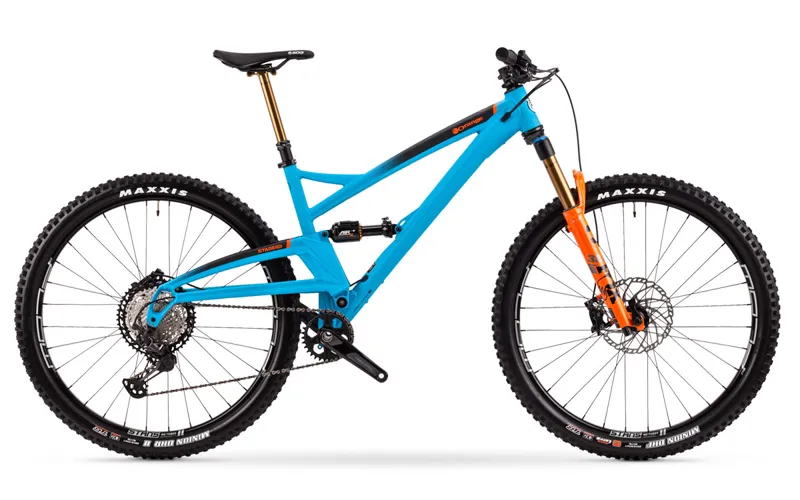 Orange Stage Evo SE Mountain Bike 2022 Matt Cyan Blue -1