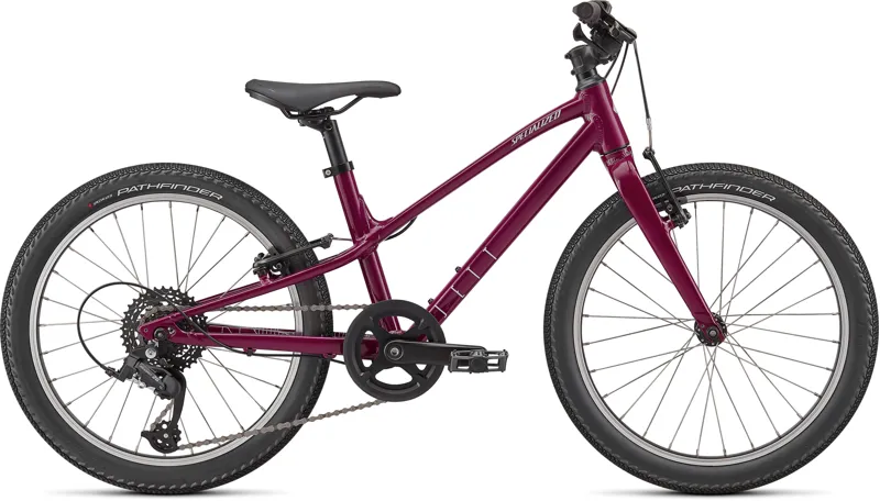 Specialized Jett 20 Kids Mountain Bike 2022 Gloss Raspberry/UV Lilac-1