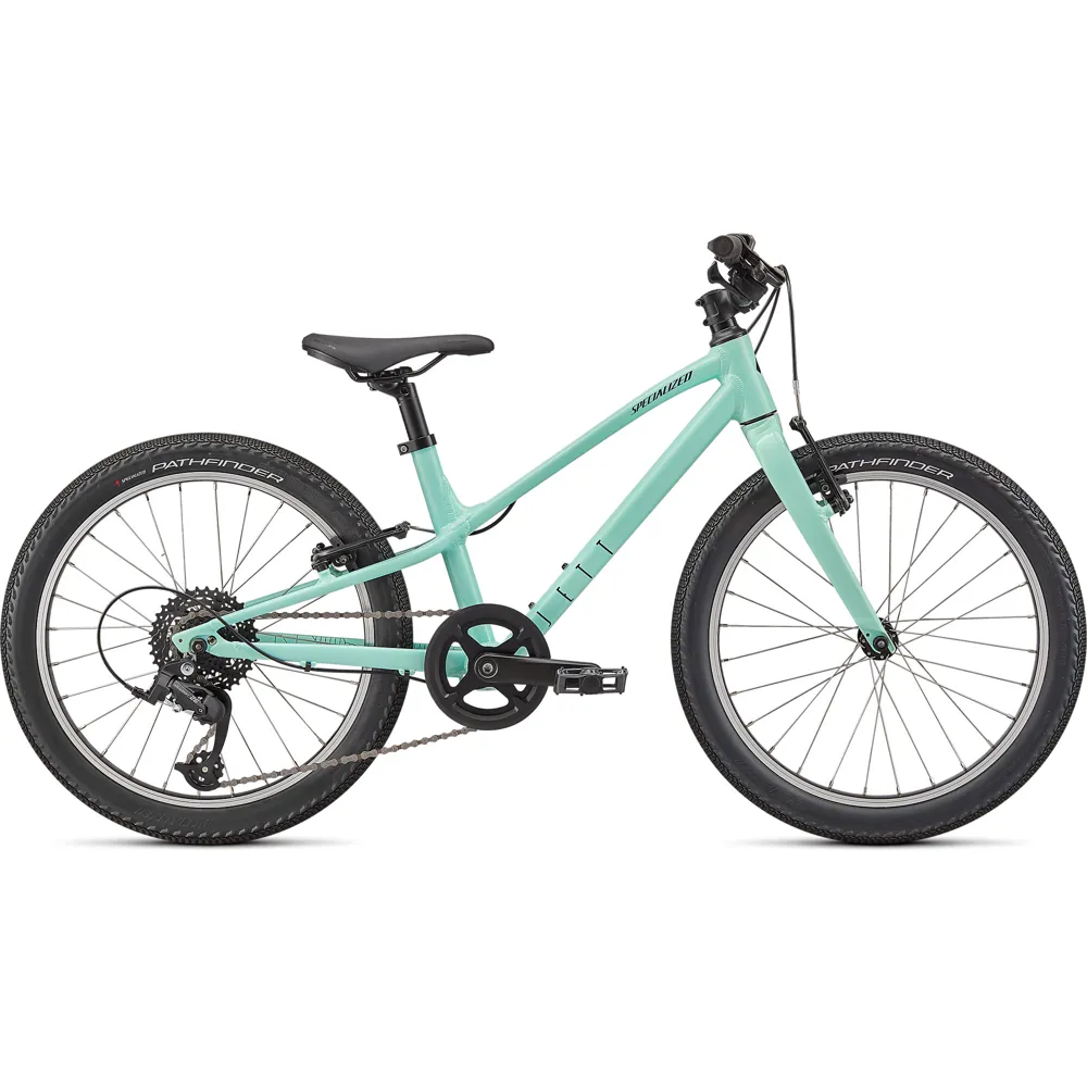Image of Specialized Jett 20 Kids Mountain Bike 2022 Gloss Oasis/Forest Green
