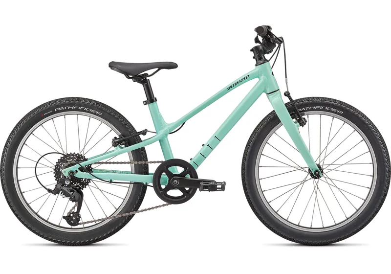 Specialized Jett 20 Kids Mountain Bike 2022 Gloss Oasis/Forest Green-1