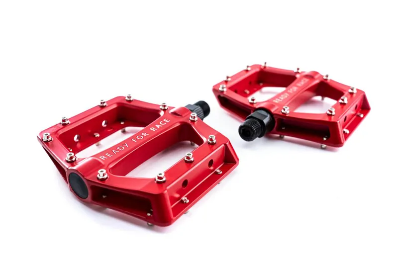 Cube RFR Flat CMPT Aluminium Pedals Red-3