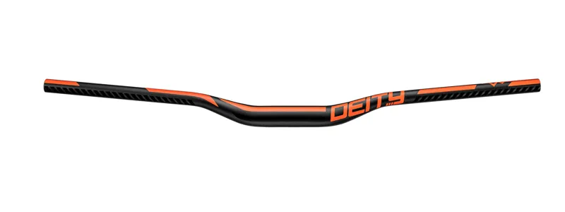 Deity Ridgeline 800mm Aluminium MTB Handlebar 35 Bore 25mm Rise Orange-1
