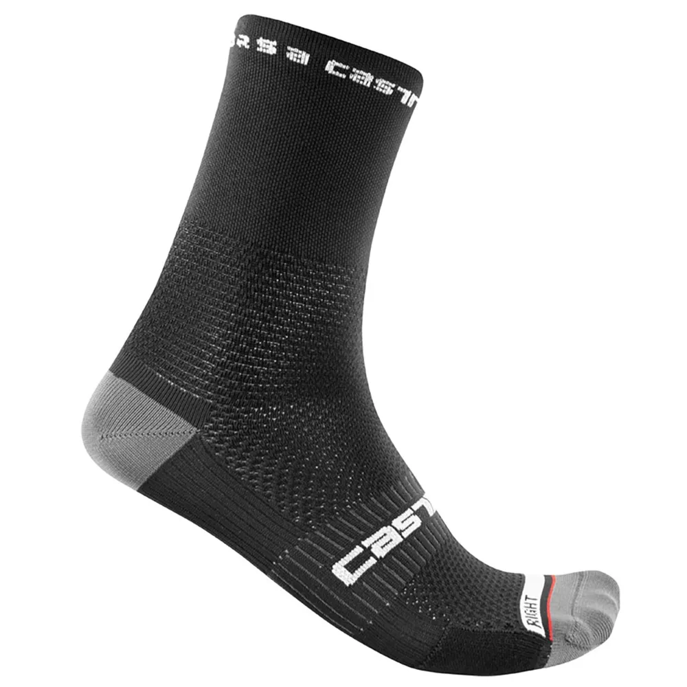 Image of Castelli Rosso Corsa Pro 15 Road Socks Black