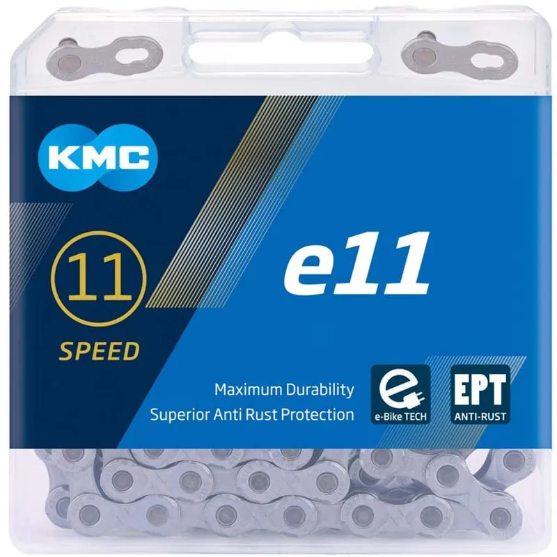 KMC E11  EPT eBike 11 Speed Chain 136 Links Silver-1