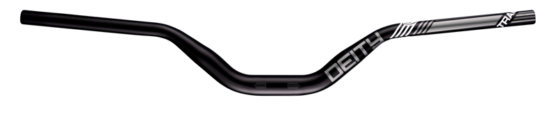Deity Highside 35mm Aluminium MTB Handlebars 800mm 80mm Rise Stealth-1