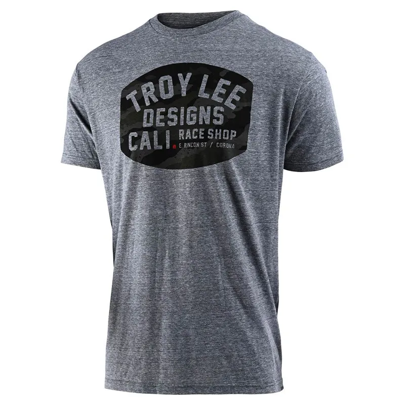 Troy Lee Designs Blockworks Camo SS Tee Vintage Grey Snow-1