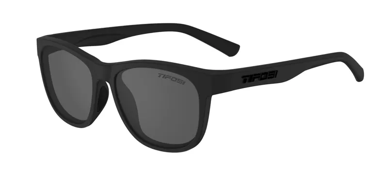 Tifosi Swank Single Lens Sunglasses: BLACKOUT Smoke/No Mirror Lense-1