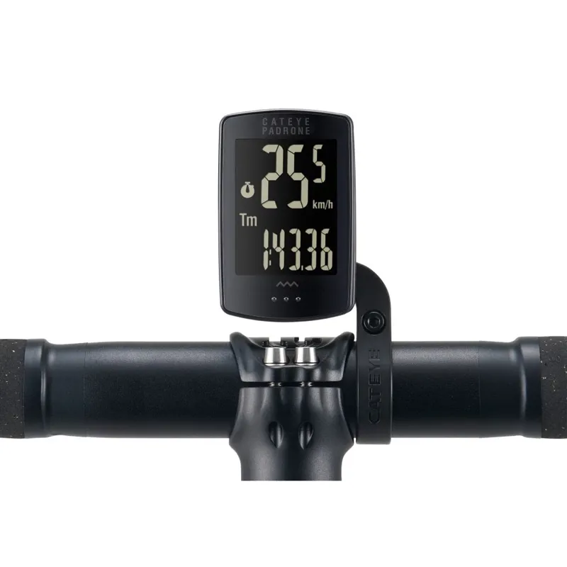 Cateye Padrone Stealth Wireless Cycle Computer BLACK size-2