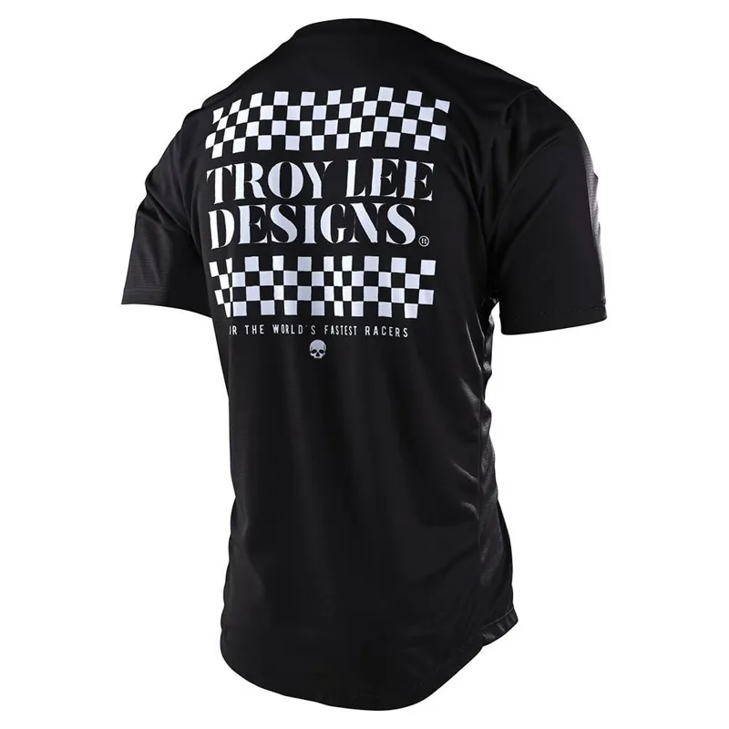 Troy Lee Flowline Short Sleeve Jersey M Service Black-1