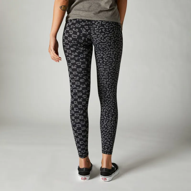 Fox AOP Detour Womens Leggings Black-1