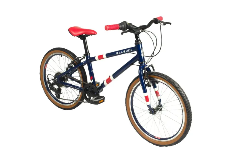 Raleigh Pop 20in Wheel Kids Bike Dark Blue/Red-1