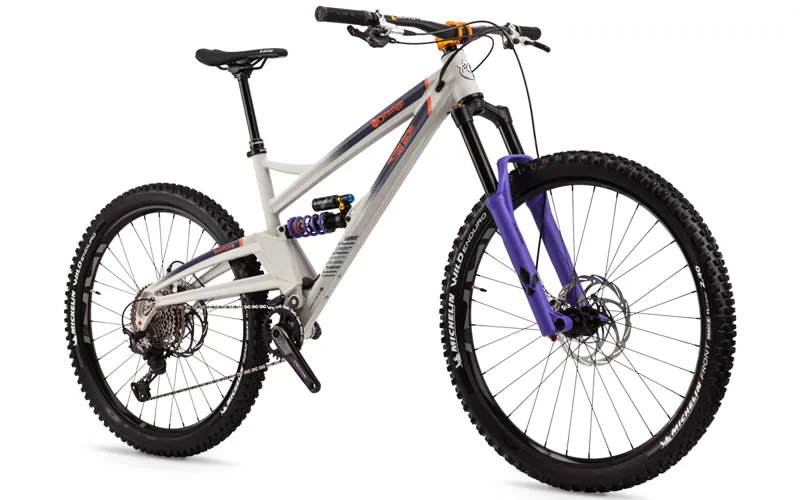 Orange Switch 6 Factory UK Team Mountain Bike 2022 Smoke White/Purple-2
