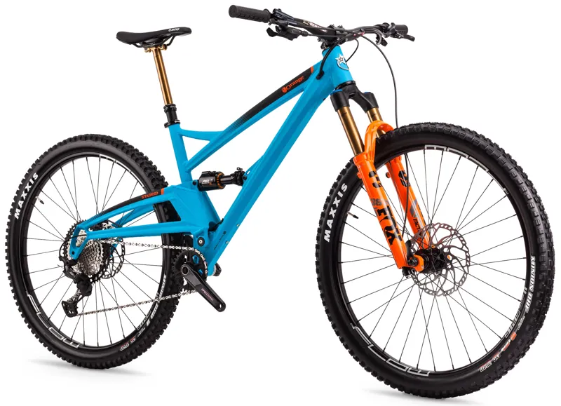 Orange Stage Evo SE Mountain Bike 2022 Matt Cyan Blue -2