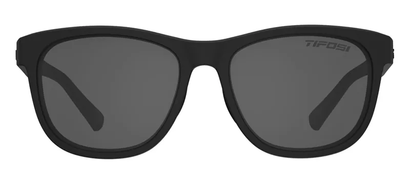 Tifosi Swank Single Lens Sunglasses: BLACKOUT Smoke/No Mirror Lense-2