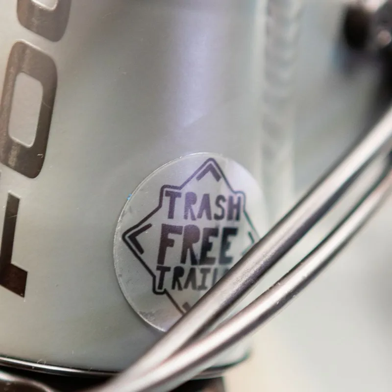 HKT Trash Free Trails collaboration XL Frame Protection White-2