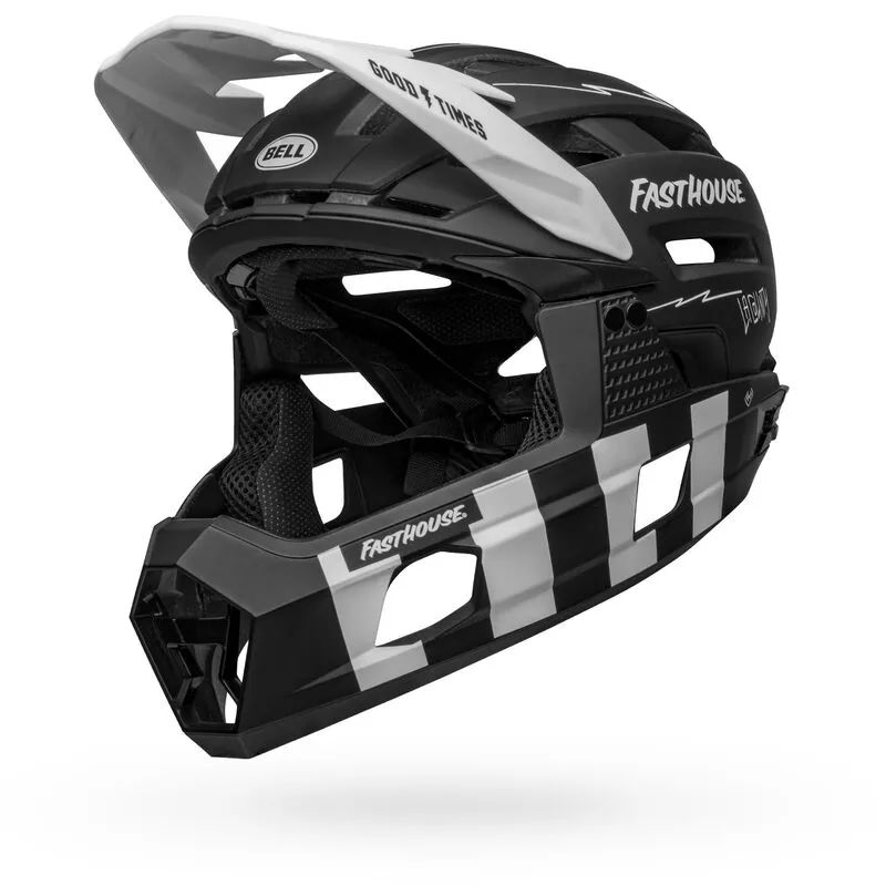 Bell Super Air R Spherical Full Face MTB Helmet Fasthouse Matt Blk/Wht-1