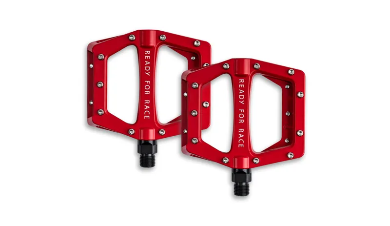 Cube RFR Flat CMPT Aluminium Pedals Red-2