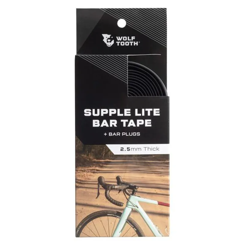 Wolf Tooth Supple Lite Bar Tape 2.5mm x 40mm Black -4
