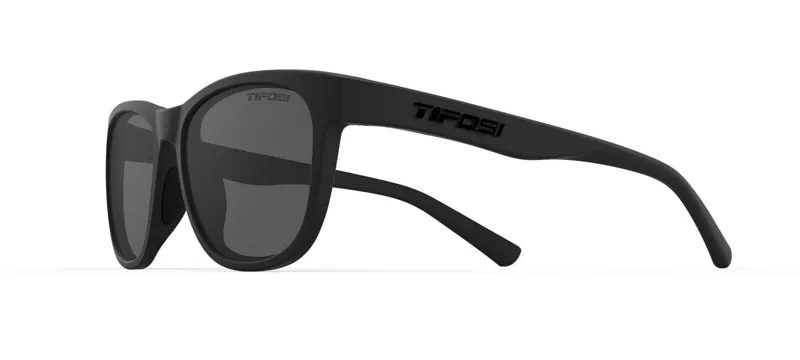 Tifosi Swank Single Lens Sunglasses: BLACKOUT Smoke/No Mirror Lense-3