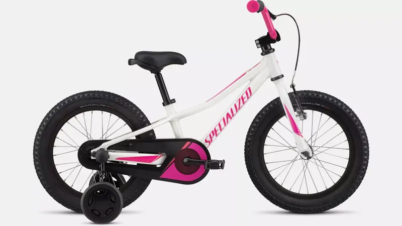 Specialized Riprock Coaster 16 Kids Bike 2022 White Silver/Acid Purple-1