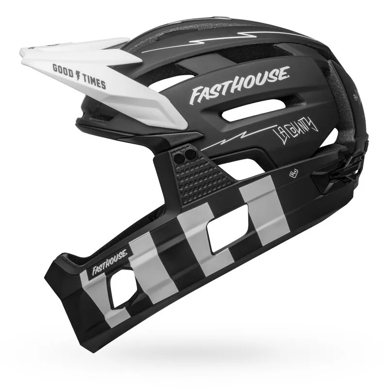 Bell Super Air R Spherical Full Face MTB Helmet Fasthouse Matt Blk/Wht-3
