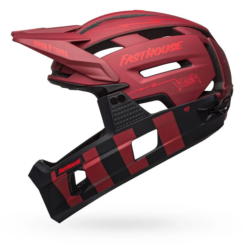 Bell Super Air R Spherical Full Face MTB Helmet Fasthouse Red/Black-3