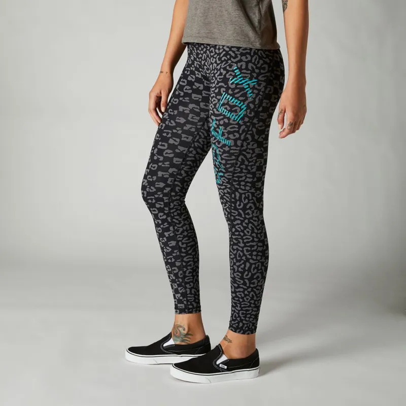 Fox AOP Detour Womens Leggings Black-3