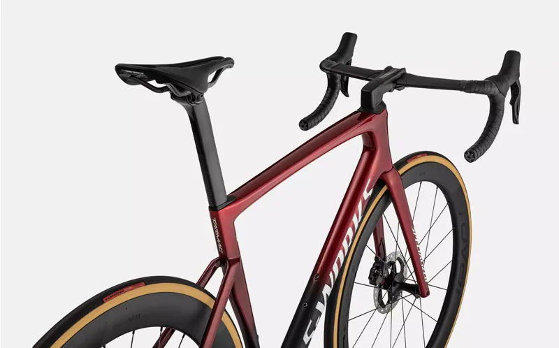 Specialized Sworks Tarmac SL7 Dura Ace Di2 Disc Road Bike Red Tint/BLK-5