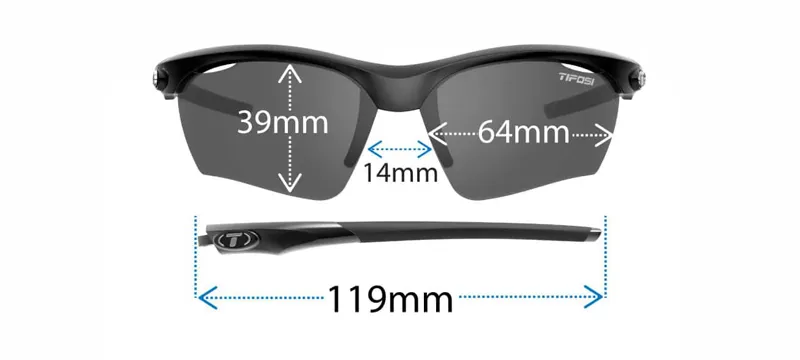 Tifosi Vero Cycling Sunglasses 3-lense Gloss Black-5