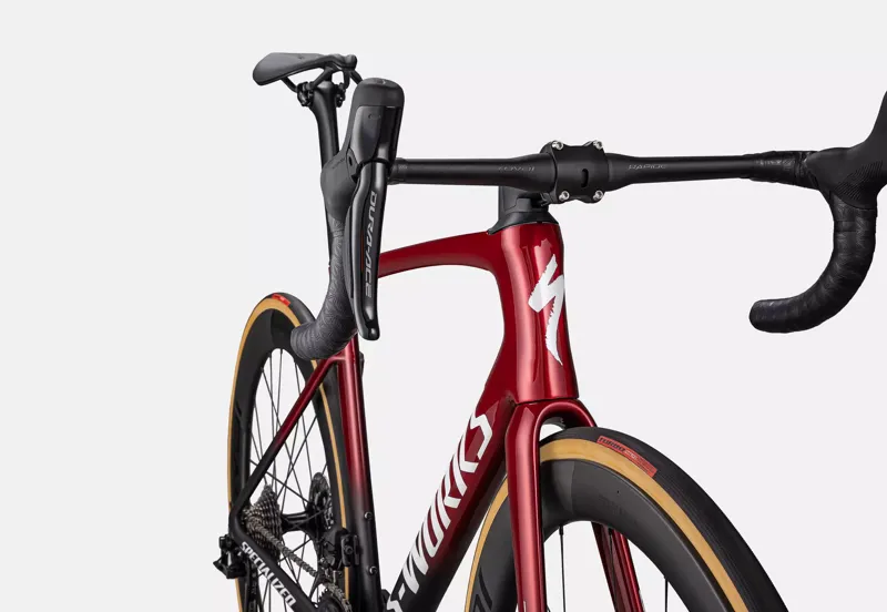 Specialized Sworks Tarmac SL7 Dura Ace Di2 Disc Road Bike Red Tint/BLK-4