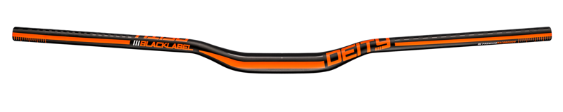 Deity Blacklabel Aluminium 31.8mm MTB Handlebars 800mm 38mm Rise Orange-1