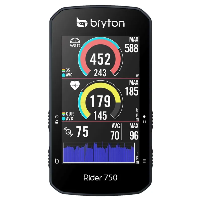 BRYTON Rider 750e GPS Wireless Cycle Computer Black-2